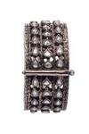 Shop_Neeta Boochra_Silver Plated Imitation Diamonds Kundan Embellished Bangle - Single Pc _Online_at_Aza_Fashions