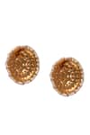Shop_Neeta Boochra_Gold Plated Pearls, Diamonds Onyx And Kundan Embellished Earrings _Online_at_Aza_Fashions