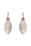 Neeta Boochra_Gold Plated Stones Moonstone Embellished Earrings _Online_at_Aza_Fashions