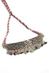Neeta Boochra_Silver Plated Pearl Embellished Choker _Online_at_Aza_Fashions