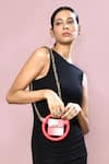 Buy_Adara Khan_Pink Textured Halo Ring Sling Bag_Online_at_Aza_Fashions