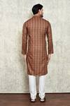Shop_Arihant Rai Sinha_Multi Color Polyester, Cotton Abstract Print Kurta And Pant Set _at_Aza_Fashions
