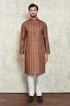 Buy_Arihant Rai Sinha_Multi Color Polyester, Cotton Abstract Print Kurta And Pant Set _Online_at_Aza_Fashions