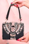 Buy_House of Kosha_Black Embellished Sara Hand Bag _at_Aza_Fashions