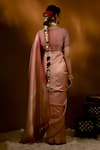 Shop_Priyal Bhardwaj_Pink Pure Silk Embroidered Zari Sweetheart Neck Blouse_at_Aza_Fashions