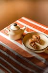 Buy_Label Reyya_Off White Ceramic Sicily Tea Set_Online_at_Aza_Fashions