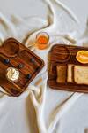 Label Reyya_Brown Wood Breakfast Tray - 3 Pcs_Online_at_Aza_Fashions