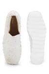 Shop Anaar White The Indian Fairy Embroidered Wedge Sneakers at Aza Fashions Shop_Anaar_White The Indian Fairy Embroidered Wedge Sneakers _at_Aza_Fashions