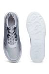 Shop Anaar Silver Boogie Metallic Sneakers at Aza Fashions Shop_Anaar_Silver Boogie Metallic Sneakers _at_Aza_Fashions