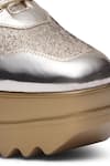 Shop_Anaar_Gold Metallic Mela Wedge Sneakers _Online_at_Aza_Fashions