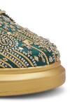 Shop Anaar Green Madam Martini Embellished Sneakers Online at Aza Fashions Shop_Anaar_Green Madam Martini Embellished Sneakers _Online_at_Aza_Fashions