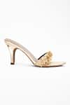 Shop_Signature Sole_Gold Hand Embroidery Butterfly Strap Heels _Online_at_Aza_Fashions