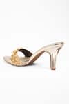 Shop_Signature Sole_Gold Hand Embroidery Butterfly Strap Heels _at_Aza_Fashions