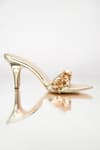 Buy_Signature Sole_Gold Hand Embroidery Butterfly Strap Heels 