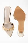 Signature Sole_Gold Hand Embroidery Butterfly Strap Heels _Online_at_Aza_Fashions
