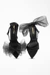 Signature Sole_Black Embellished Big Bow Pencil Heels _Online_at_Aza_Fashions