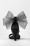 Shop_Signature Sole_Black Embellished Big Bow Pencil Heels _at_Aza_Fashions