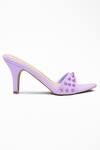 Shop Signature Sole Purple Embellished Stud Strap Pencil Heels Online at Aza Fashions Shop_Signature Sole_Purple Embellished Stud Strap Pencil Heels_Online_at_Aza_Fashions