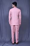 Shop_Arihant Rai Sinha_Pink Slub Cotton Solid Full Sleeve Shirt And Pant Set_at_Aza_Fashions