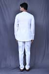 Shop_Arihant Rai Sinha_White Slub Cotton Solid Shirt And Straight Pant Set _at_Aza_Fashions