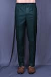 Arihant Rai Sinha_Green Cotton Solid Full Sleeve Shirt And Pant Set _Online_at_Aza_Fashions