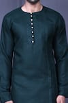 Buy_Arihant Rai Sinha_Green Cotton Solid Full Sleeve Shirt And Pant Set _Online_at_Aza_Fashions