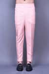 Arihant Rai Sinha_Pink Cotton Slub Embroidered Floral Shirt And Pant Set_Online_at_Aza_Fashions
