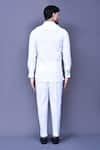 Shop_Arihant Rai Sinha_White Cotton Slub Plain Shirt And Straight Pant Co-ord Set _at_Aza_Fashions