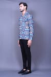 Shop_Arihant Rai Sinha_Sky Blue Cotton Printed Kaleidoscope Shirt_Online_at_Aza_Fashions