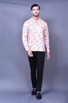 Buy_Arihant Rai Sinha_Pink Cotton Printed Abstract Tree Shirt_at_Aza_Fashions