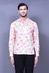 Buy_Arihant Rai Sinha_Pink Cotton Printed Abstract Tree Shirt_Online_at_Aza_Fashions