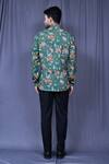 Shop_Aryavir Malhotra_Green Cotton Botanic Floral Print Shirt _at_Aza_Fashions