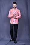 Buy_Arihant Rai Sinha_Multi Color Cotton Abstract Floral Print Shirt _at_Aza_Fashions