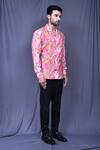 Arihant Rai Sinha_Multi Color Cotton Abstract Floral Print Shirt _at_Aza_Fashions