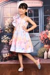 Buy_Samyukta Singhania_Pink Crepe Print Floral Bloom Dress _Online_at_Aza_Fashions