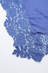 MODARTA_Blue Lace Valentino Border Shawl _Online_at_Aza_Fashions