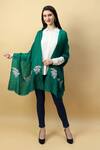 Buy_Modarta_Green Pashmina Placement Embroidered Shawl _at_Aza_Fashions