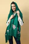 Buy_Modarta_Green Pashmina Placement Embroidered Shawl _Online_at_Aza_Fashions