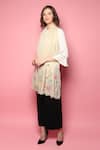 Shop_Modarta_White Floral Hand Embroidered Shawl _Online_at_Aza_Fashions