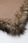 Buy_MODARTA_Brown Fur Fine Wool Shawl _Online_at_Aza_Fashions