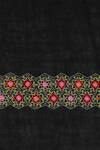Shop_Modarta_Black Pure Pashmina Floral Hand Embroidered Shawl_Online_at_Aza_Fashions