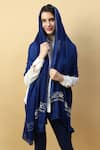 Buy_Modarta_Blue Pearl Hand Embroidered Shawl_Online_at_Aza_Fashions
