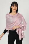 Shop_Modarta_Pink Fish Hand Embroidered Woolen Stole _Online_at_Aza_Fashions