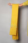 Modarta_Yellow Pashmina Floral Basket Embroidered Shawl _at_Aza_Fashions