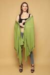 Buy_Modarta_Green Swarovski Embellished Pashmina Stole _Online_at_Aza_Fashions