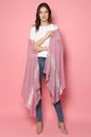 Shop_Modarta_Pink Feather Border Embellished Pashmina Shawl _Online_at_Aza_Fashions