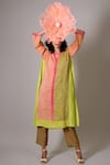 Buy Priti Prashant Green Linen V-neck Sakura Geometric Print Kurta And Pant Set Online at Aza Fashions Buy_Priti Prashant_Green Linen V-neck Sakura Geometric Print Kurta And Pant Set _Online_at_Aza_Fashions