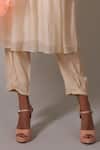 Priti Prashant Beige Cotton, Silk Beads Round Neck Sayuri Handwoven Pleated Kurta And Pant Set Online at Aza Fashions Priti Prashant_Beige Cotton, Silk Beads Round Neck Sayuri Handwoven Pleated Kurta And Pant Set _Online_at_Aza_Fashions