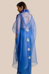 Cupid Cotton Blue Silk, Cotton, Organza Embroidery V-neck Zara Cape Skirt Set Online at Aza Fashions Cupid Cotton_Blue Silk, Cotton, Organza Embroidery V-neck Zara Cape Skirt Set _Online_at_Aza_Fashions