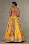 Shop_Masaba_Yellow Lehenga And Bustier Raw Silk Embellished Dori Neel Kamal Embroidered Set _at_Aza_Fashions